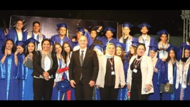صورة احتفالات مدرسة Al manhal language school بتخرج دفعه جديده من طلبة الثانوىة العامة.