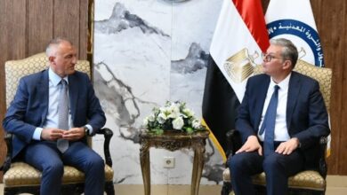 صورة وزير البترول :  يستقبل وفداً رفيع المستوى من المسئولين بشركة إينى الإيطالية أكبر مستثمر في قطاع الطاقة في مصر